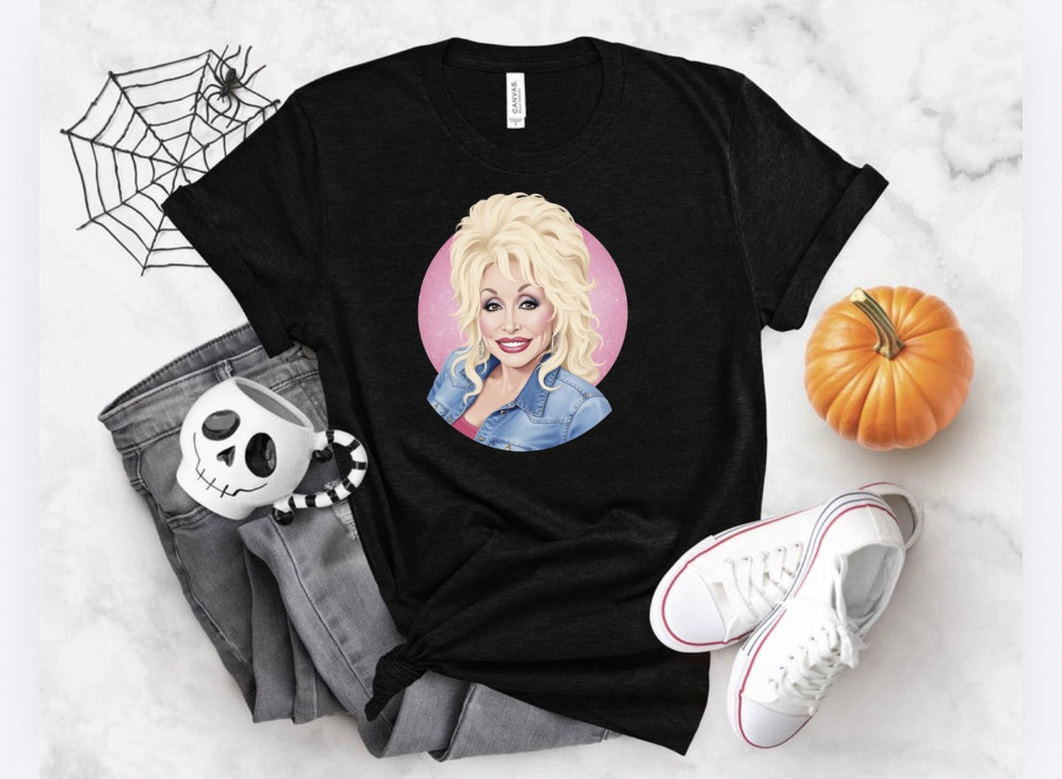 Dolly Parton Graphic T-Shirt | Black Country Music Tee